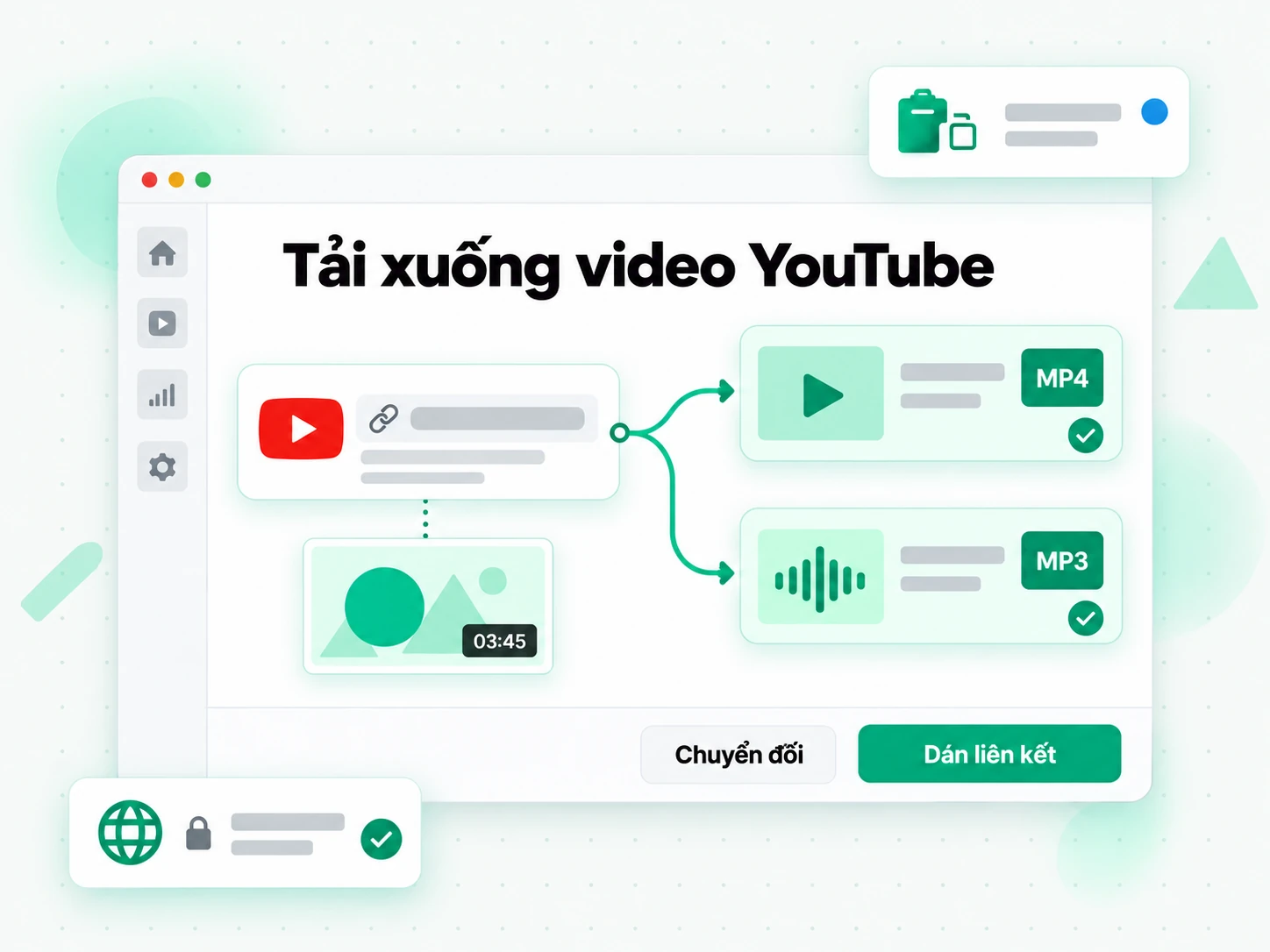Tải xuống video YouTube: dán liên kết video vào công cụ tải xuống