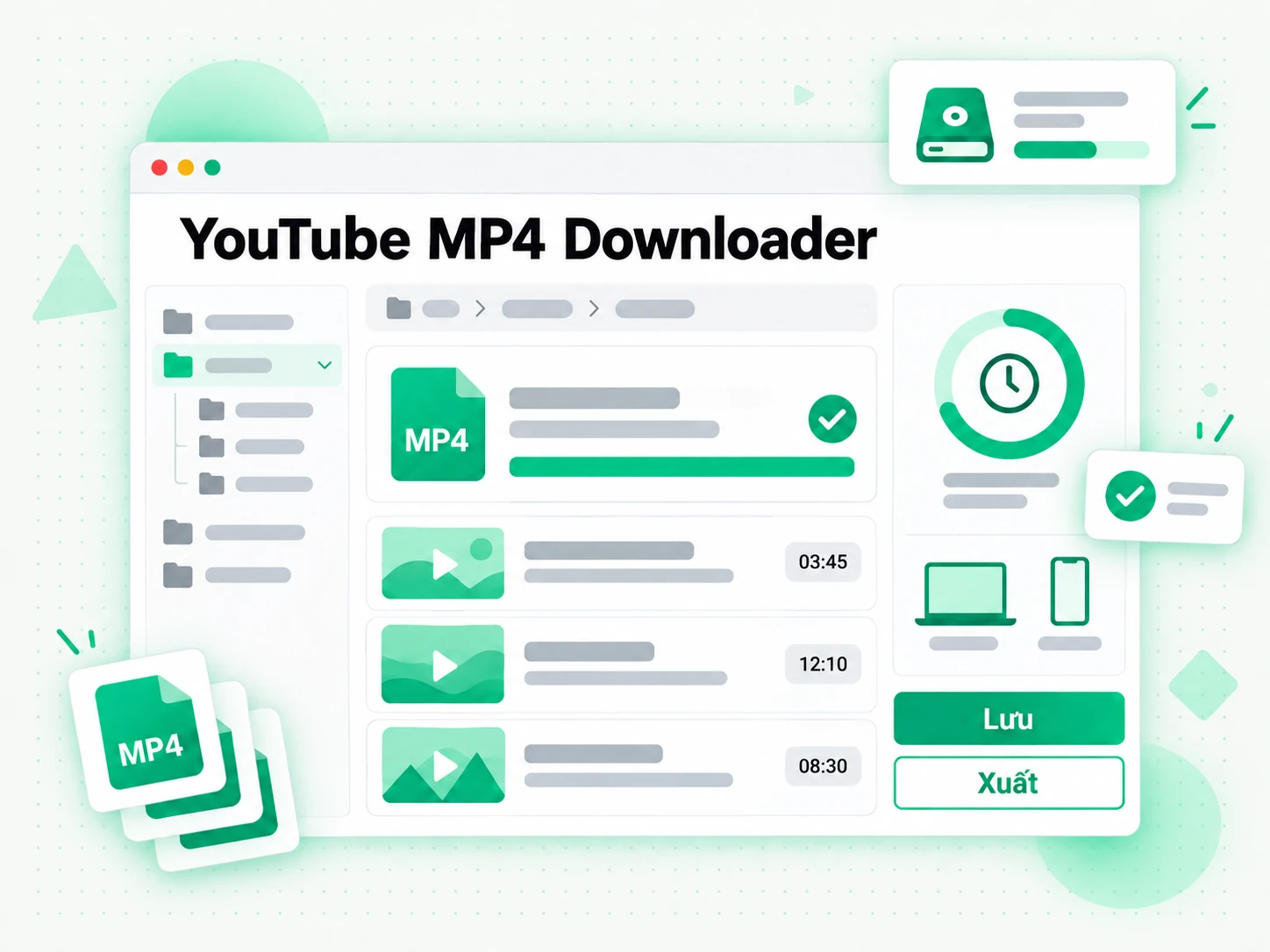 YouTube MP4 Downloader: tải tệp hoàn chỉnh về máy