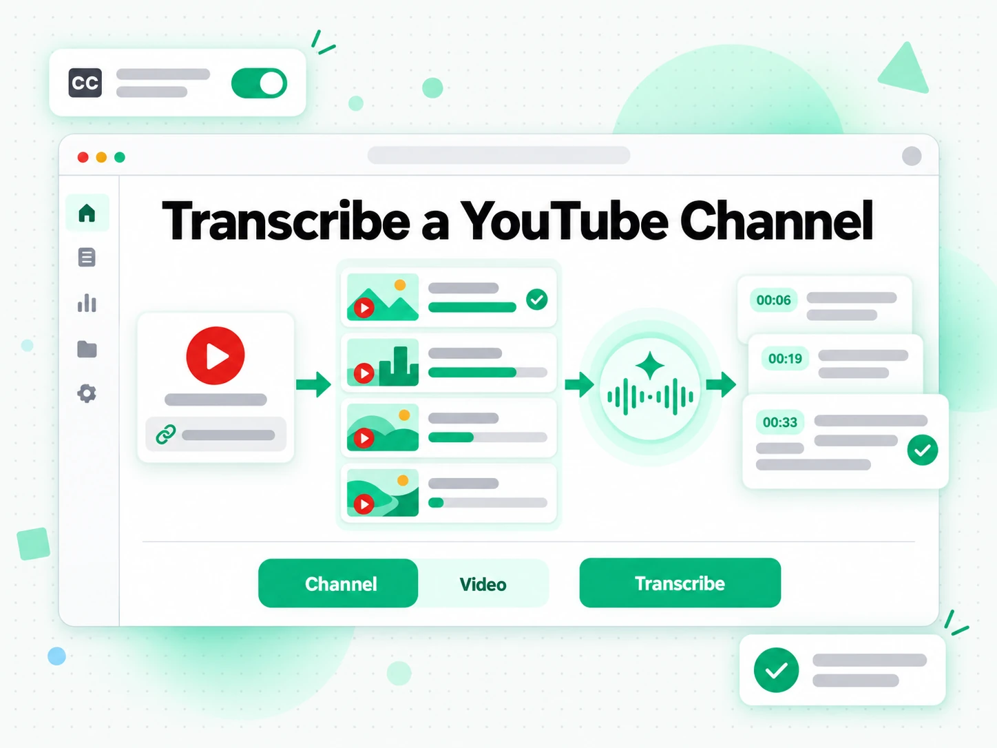 Transcribe a YouTube Channel: AI transcribing every video in a YouTube channel in parallel