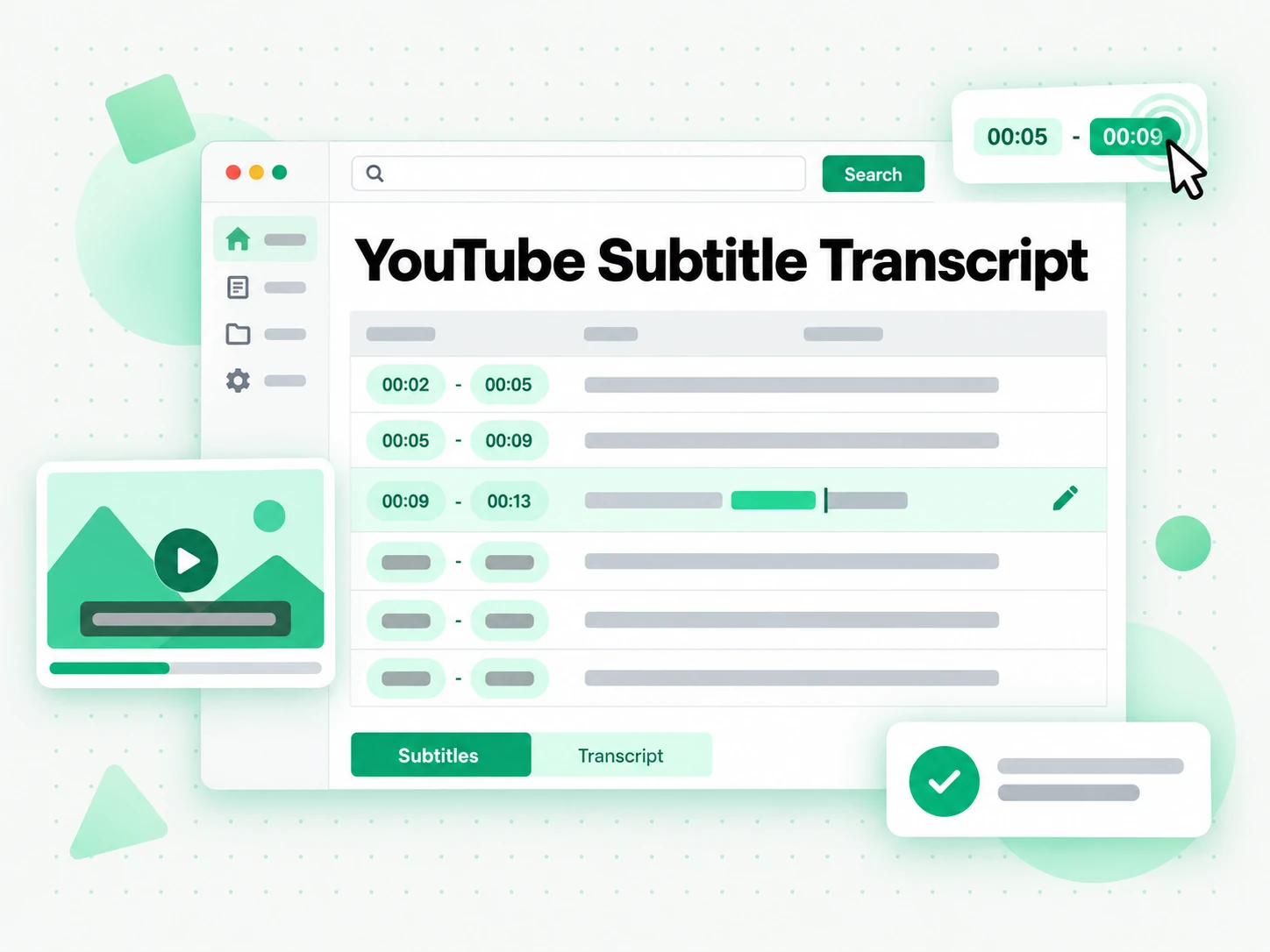 YouTube Subtitle Transcript: summary, outline, and mind map generated from YouTube subtitle text