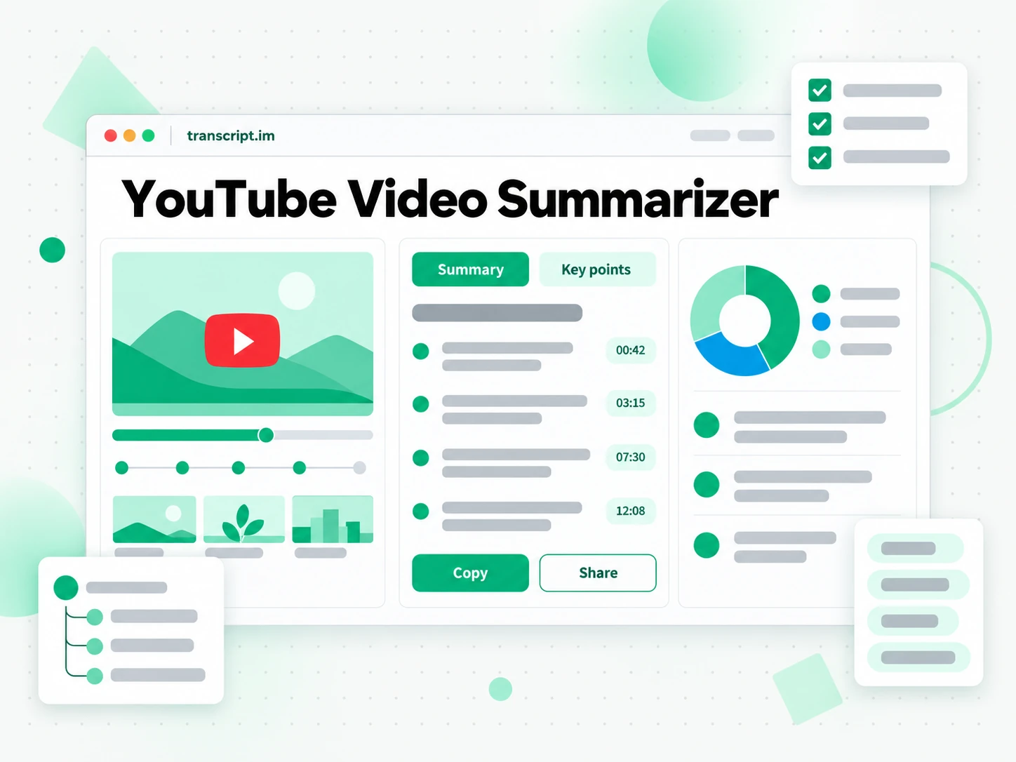 YouTube Video Summarizer: summarizing a YouTube video into key points with AI