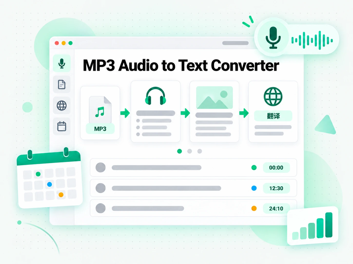MP3 Audio to Text Converter:面向播客与内容创作者