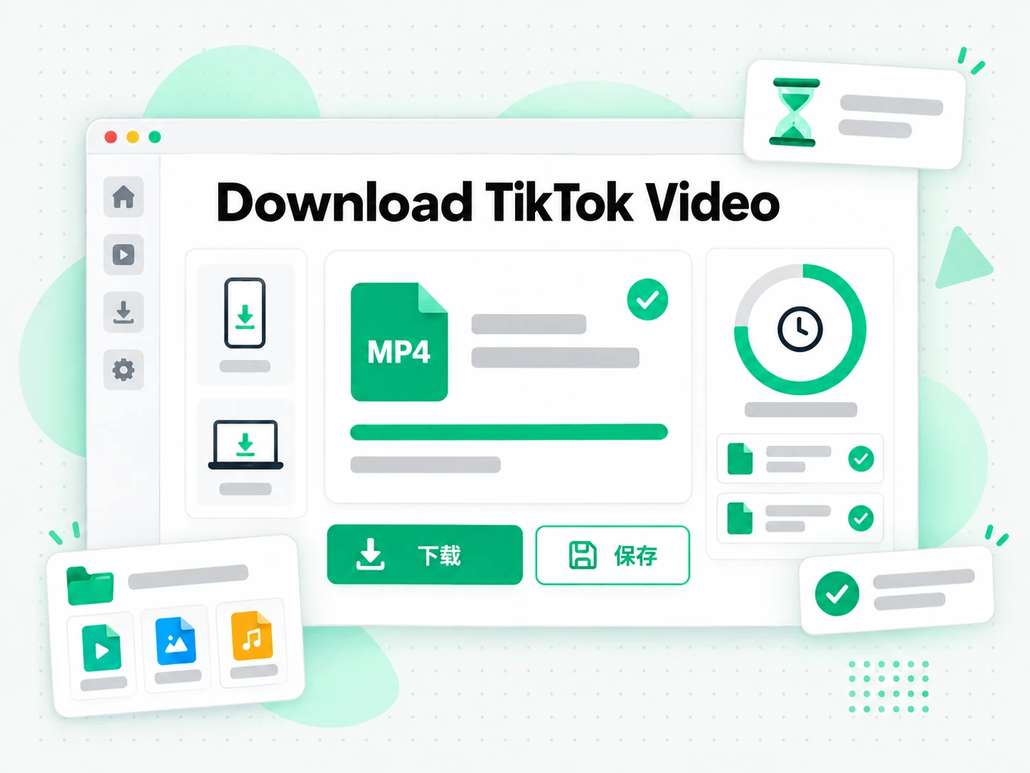 Download TikTok Video：下载生成的文件