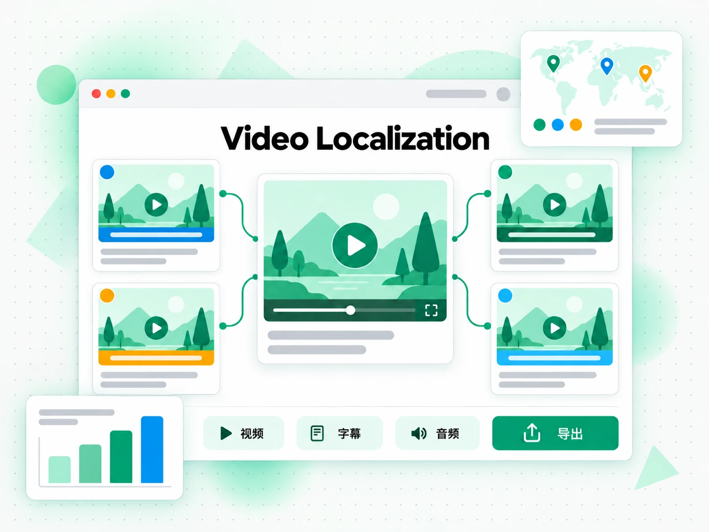 Video Localization：用一份转录文本生成本地化广告版本的场景