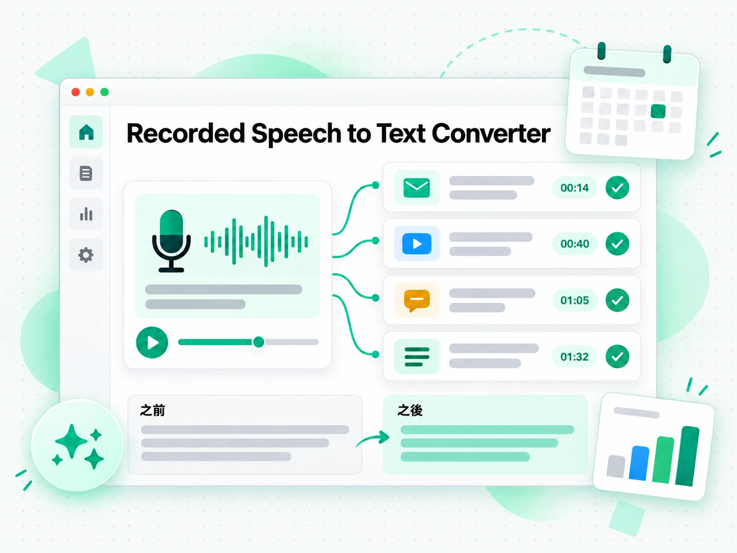 Recorded Speech to Text Converter:由逐字稿重新製作節目筆記與文章